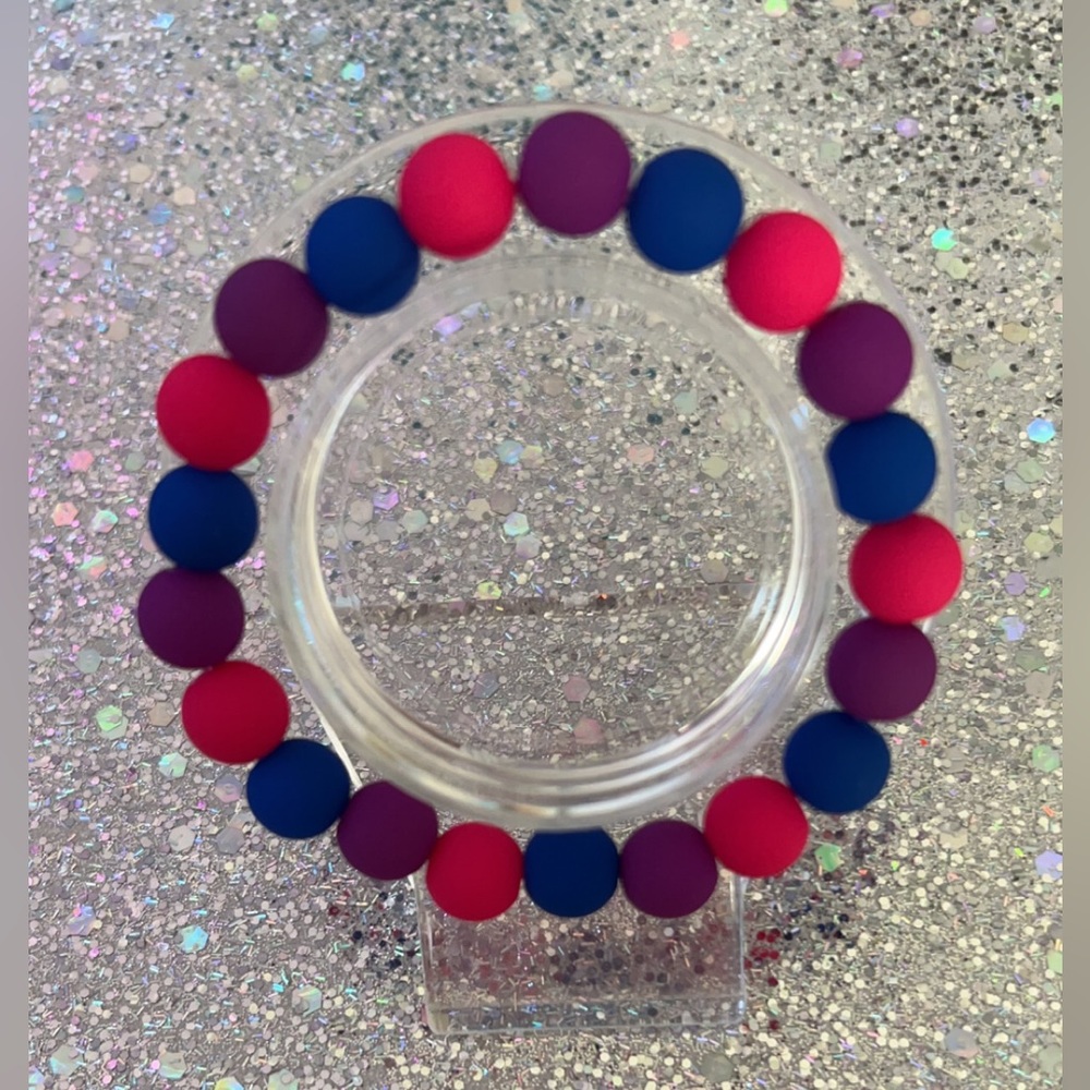 Neon Matte Handmade Bracelet 💜💙💖